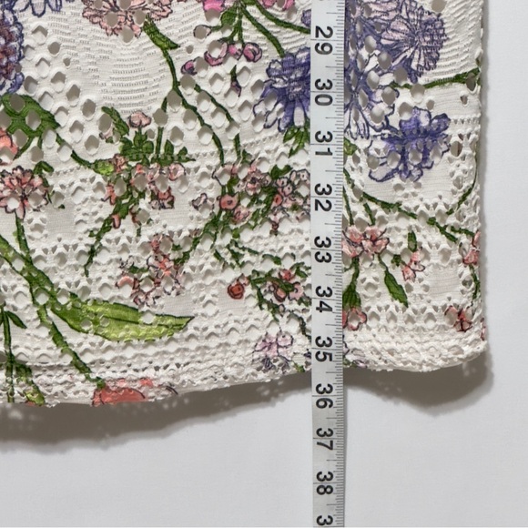 R & K Floral Bell Tie Sleeve Shift Lace Dress Size 8 ~ Perfect Never Worn - Picture 11 of 15